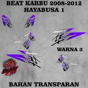 stiker striping sticker transparan uv beat karbu 2008-2012 hayabusa 1