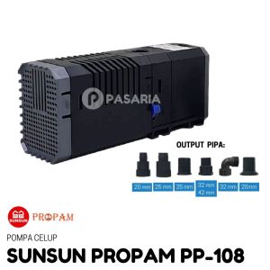 SUNSUN PROPAM PP108/PP 108 Pompa Celup Kolam 65 Watt/65W 4500 liter/jam(lph)