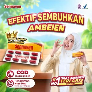 Sennaven Daun ungu dan Daun Sena 30 kapsul Herbal terlaris di lazada efektif sembuhkan wasir dan ambeien