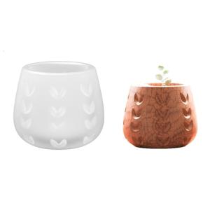 Khuôn Silicone thời trang hình trái tim chắc chắn để đồ dùng thủ công Chậu hoa và khay để bút từ nhựa trang trí