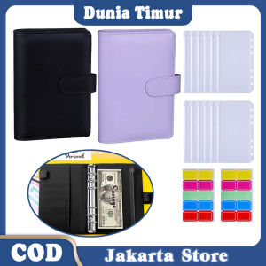 12Pcs Zipper Binder Dan 20Pcs Label A6 Binder Custom Planner Notebook Anggaran Sinking Fund Set