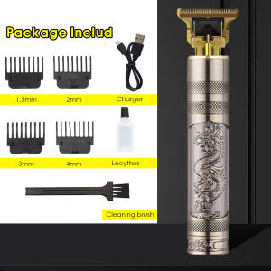 Professional Hair Clipper Buddha Electric Hair Trimmer Barber Hair Cutting Machine USB Rechargeable Baldheaded Beard Trimmer For Men