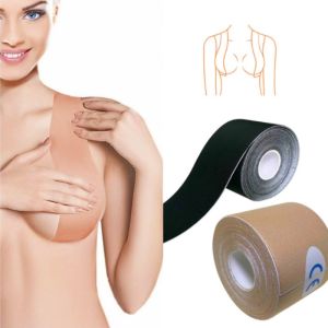 Ladies Invisible Chest Paste Tape Womens Boob Tape Chest Paste Comfortable Soft Silicone Self Adhesive Breast Lift Up