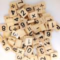 Dolity 100 Pieces Number Tiles Black Letters Blocks For Crafts Kids. 