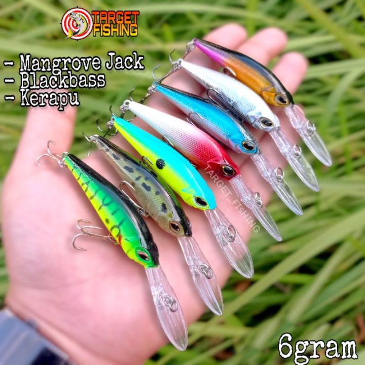 Jual Lure minnow lidah panjang 9 cm / 6 gr Floating Dengan warna