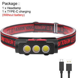 Asafee Outdoor safety light 2119 XPE COB LED emergency headlight super bright portable work light multi gear press switch using 18650 battery IPX4 waterproof maintenance light