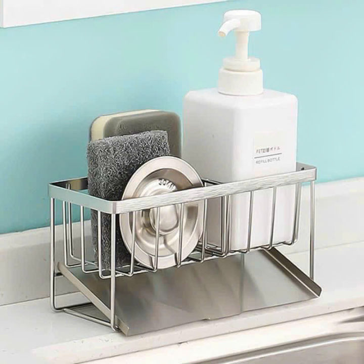 Khay Inox 304 Để Vật Dụng Rửa Chén 2 Tầng và Combo 10 Miếng Rửa Chén ...