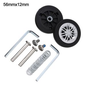 COMEMECO 2Pcs Durable DIY With Screw Caster Wheel Repair Kit Travel Luggage Wheels Replace Wheels Suitcase Parts Axles