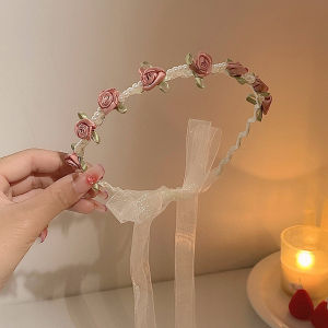 Rose Headband Vintage Flower Hairband Hair Wedding