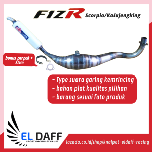 Kenalpot / Knalpot Kolong FiZR / F1ZR Racing Model Kalajengking Scorpio Underbone Suara Ninja Garing Gemrincing Silincer Alumunium YY Pang