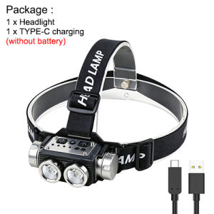 ASAFEE T170 Smart Motion Sensor LED Headlamp 800LM Dual LED White&Red Light Mode Memory Rechargeable Headlamp for Hiking
