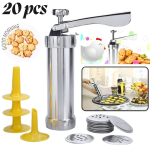 COD KIRIM CEPAT Alat Cetakan Biskuit Kering Serbaguna / Cetakan Kue Akar Kelapa Semprit Churros 20 PCS - D063