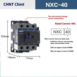Genuine Chint NXC-09 NXC-12 NXC-18 NXC-25 NXC-32 NXC contactor magnetic AC contactor 220V