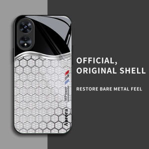 สำหรับ Oppo A1X & Oppo A2X เคสศัพท์ป้องกันการตก ลายรังผึ้งสีเงิน บุคลิกภาพทันสมัย