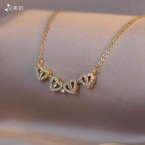 Kalung Magnet Love Titanium Anti Karat 💯Anti Luntur Fashion Wanita Korean Style Import