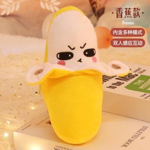 Fruit Banana Sensor Beat Piano Plush Toy Childrens Companion Toys Kawaii Fruit Plush Doll