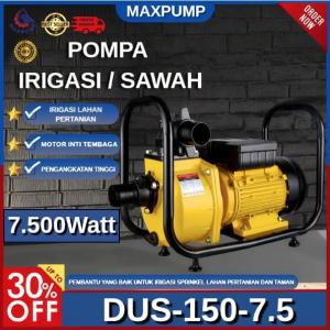 MAXPUMP Mesin Sedot lrigasi Empang Sawah 10HP Pump Pertanian 380V Mesin Pompa Air Sawah 6inc Outdoor