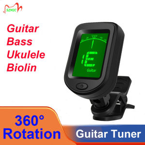 [Ready Stock]360° Rotation Tuner Equal Temperaments with Clip Support Guitar/Bass/Ukulele/Violin