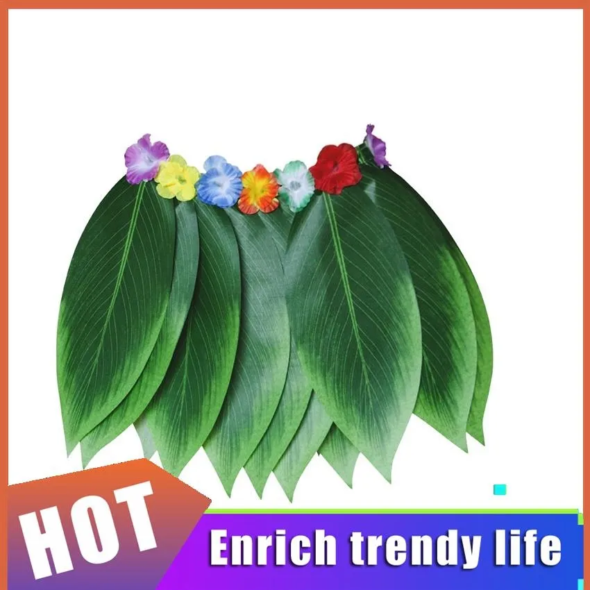 Hawaiian Palm Leaf Skirt Fancy Dress Costume Grass Skirt Luau Summer Beach