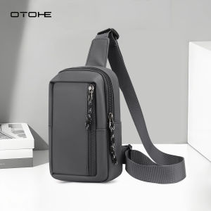 OTOHE Mens Chest Bag Fashion Film Bag Mini Anti-Scratch Bag Wear-Resistant Diagonal Shoulder Bag Waterproof Crossbody Bag Sport Bag Fashion Sling Phone Bag