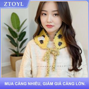 【ZTOYL】 Mùa Đông Cô Gái Dệt Kim Earmuffs Màu Sắc Dễ Thương Phụ Nữ Chấm Dây Đeo Tai Bảo Vệ Phụ Nữ Ấm Áp Đa Năng Earflap