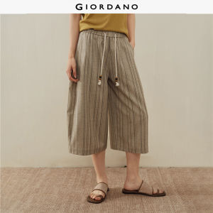 Giordano Women Women Elastic Waist Casual Pants Free Shipping 18426805
