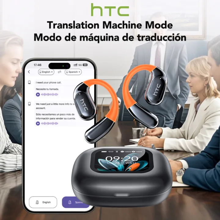 HTC NE27 AI Dịch thuật thời gian thực Tai nghe BluetoothTWS Bluetooth 6.0 Chất lượng âm thanh HiFi IPX5 Tai nghe không dây chống nước Bảo hành một năm | BigBuy360 - bigbuy360.vn
