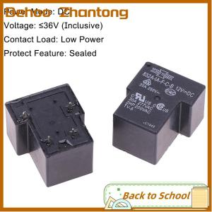 Behoo 2 PCS 12V Relay 832A-1A-F-C-B 12VDC 30A 4Pins Electromagnetic Relay