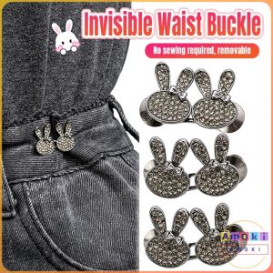 Fashion Rabbit Shape Tighten Waist Buckle Pins Waist Clip Adjustable Snap Detachable 1 Set