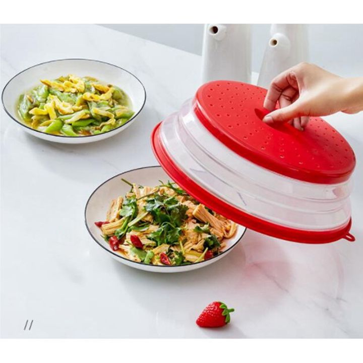 Collapsible microwave hotsell food cover