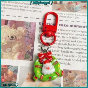 [miqiangzi] 1 6 cái Móc khóa mặt dây chuyền sê-ri ông già Noel hoạt hình dễ thương phụ kiện mặt dây chuyền ba lô sinh viên quà tặng nhỏ tiệc giáng sinh