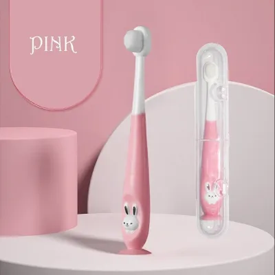 Soft Silicone Bristle Brush Gum Oral Care Bunny Toothbrush for Kids