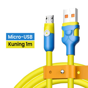 [RO ACC] NANVAN NVN-KD47 KABEL DATA CHARGER COLOURFULL SILICONE MICRO USB / TYPE TIPE C FAST CHARGING