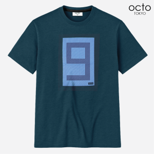 เสื้อยืด octo TOKYO คอกลมแขนสั้น สกรีนลาย octo 9 เนื้อผ้า Cotton 100% นุ่มสบาย