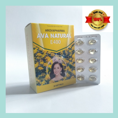 Viên uống AVA NATURAL E400 chứa Dầu hoa anh thảo và vitamin E -Giúp ...