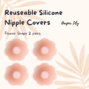 Reuseable Nipple Covers | Silicone Nipple Pasties | Silicone Nipple Pad Breast Petals Breast Sticker Nipple Pad Nipple Patch