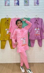 Stelan babydoll anak anak 5-10 tahun