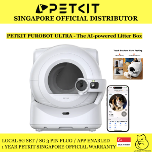 (Same Day Delivery) PETKIT PUROBOT ULTRA - Auto Waste Packing System with AI Powered Camera Automatic Cat Litter Box