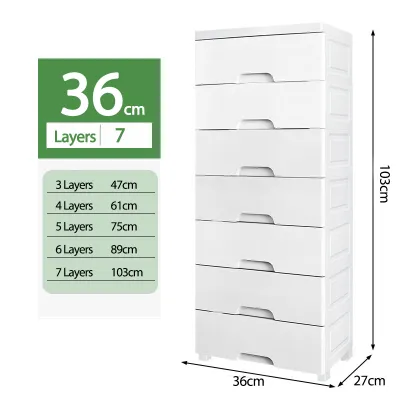 Drawer Cabinet Plastic Children Clothes Cabinet/Storage Cabinet With Lock/Plastic Cabinet /Plastic Drawer Storage 3/4/5/6/7 Tier Drawer Baju/Wardrobe 衣櫃/抽屜櫃