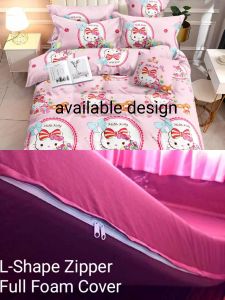 Zippered Full Foam Cover or Mattress Cover 6 Inches Thick L-shape Zipper Pure Canadian Cotton Fabric Cover Only