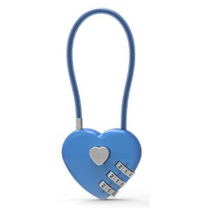 Heart Shaped Padlock 3 Digit Password Lock Luggage Password Padlock Double Mood Love Lock Travel Valentines Day Gift