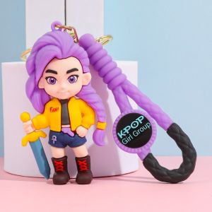 KPop Demon Hunters Kawaii Saja Boys Superstar Zoe Rumi Mira Silicone Móc Khóa HUNTR / X Móc Khóa Huntr-X Túi Mặt Dây Chuyền