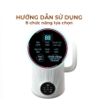 Máy làm sữa hạt mini OSTMARS hàng nội địa trung (Có in tem hướng dẫn sang tiếng việt kèm theo ) thiết kế đẹp mắt dung tích 800ml 6 chế độ say nấu tự động nấu sữa hạt ngon nhanh chín. 