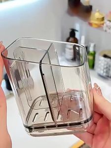 WH Adhesive Toothbrush Holders Wall Bathroom Storage Ra Shower Toothpaste Storage Ra For Bathroom Shower Bedroom Home