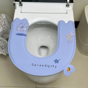 FORTUNESS Waterproof Scented Toilet Seat Cover Cartoon Wash-Free Adhesive Toilet Seat Cushion Toilet Seat Accessories Anti-Slip Toilet Seat Pad All Seasons
