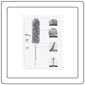 【JJ HOME】Extendable Cleaning Duster 2.8m / Bendable Microfiber Dust Remover