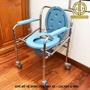 Ghế bô vệ sinh có bánh xe hỗ trợ người bệnh ghế bô Oromi GH - 705 Lucass C-300{Ship Hỏa tốc tại Hà Nội}