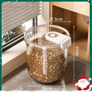 Food  Storage Bucket Cat Food  Loaded Dog Food Barrel Storage Tank 10KG 15KG Cat and Dog