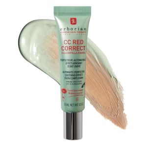 Erborian CC Red Color Correcting SPF 25 Green Pigment Cream Neutralizes Redness Calms Skin Lightweight Tone‑Perfecting Primer Korean Skincare