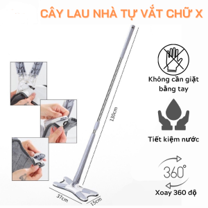Cây Chổi Lau Nhà Thông Minh Tự Vắt Xoay 360° Chữ X Thế Hệ Mới Cao Cấp 2022 Chổi Lau Nhà Tự Vắt Chữ X Siêu Sạch Khả Năng Vắt Nước 4 Chiều Tiện Lợi Sử Dụng Lau Mọi Góc Cạnh Khó Lau Dọn